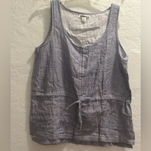 Coldwater Creek Blue Denim Sleeveless Top - L